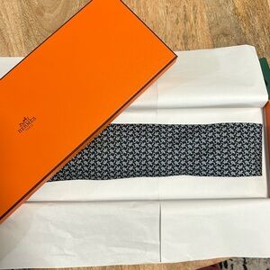 Hermes Silk Turtle Tie